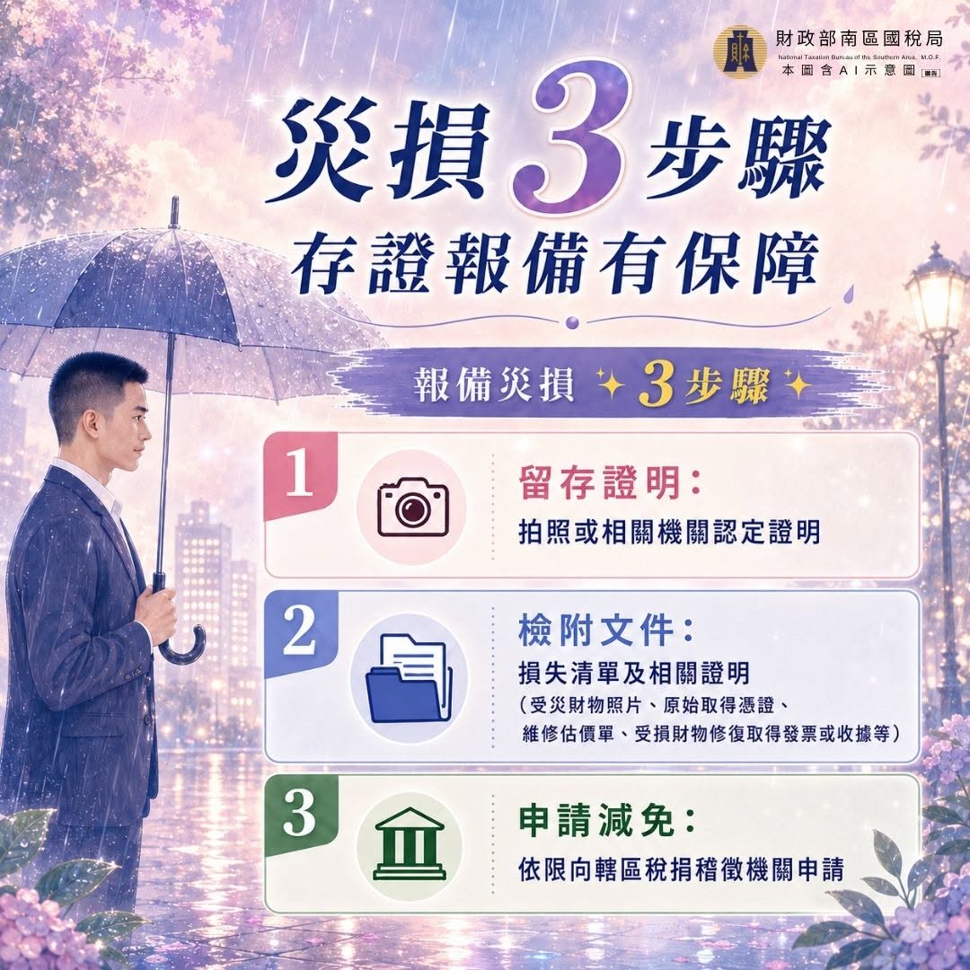 ◤◢◤災損3步驟 存證報備有保障◢◤◢
